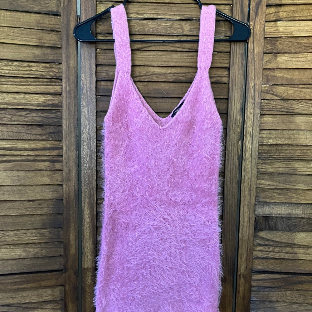 Forever 21 pink furr dress